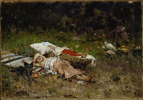The numerous offspring, 1873, Francesco Paolo Michetti