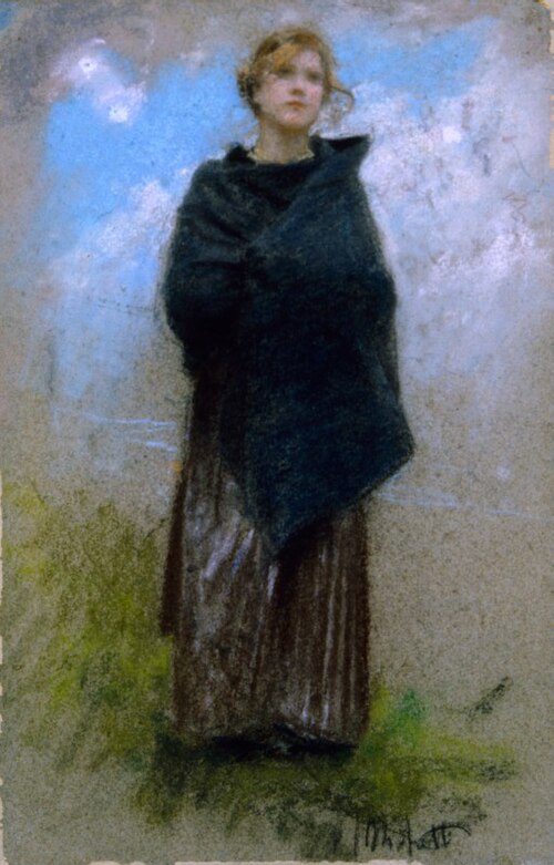Studio per figura femminile o Pastorella, 1900, Francesco Paolo Michetti
