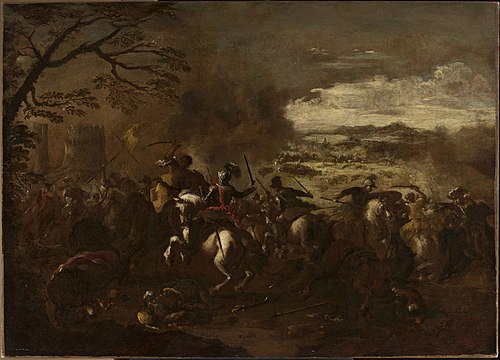 A battle scene, , Francesco Simonini