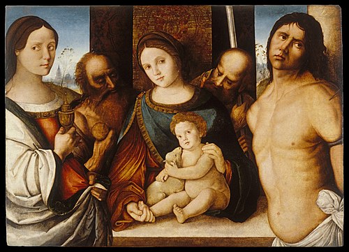 Madonna and Child with Saints, 1510, Francesco da Cotignola