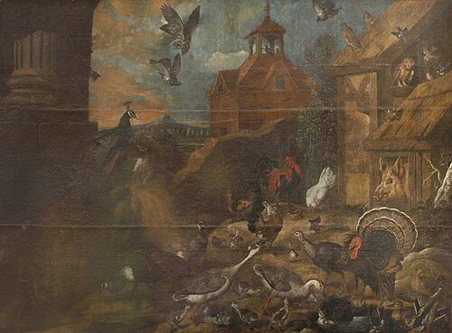 A Farmyard, 1674, Francis Barlow
