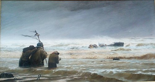 Les Deuillants à Etaples, 1883, Francis Tattegrain