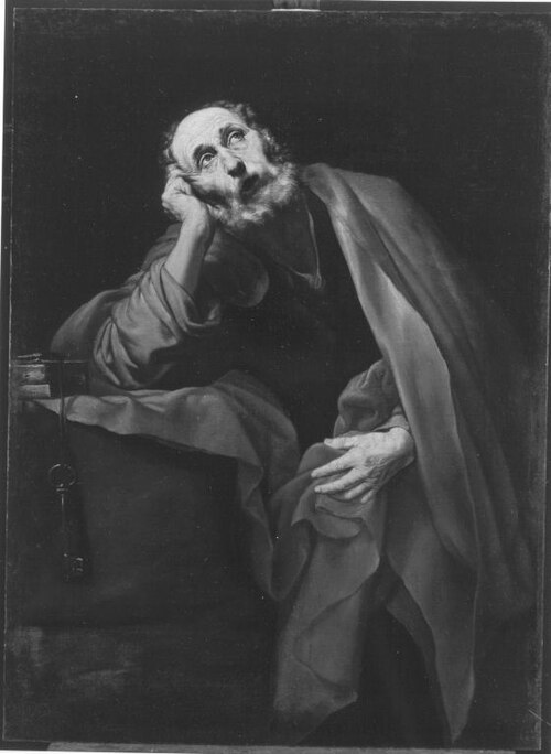Remorseful Saint Peter, 1627, Francisco Collantes