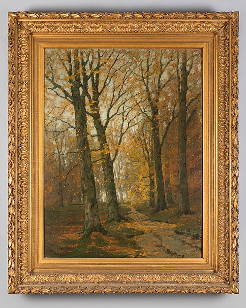 Boslandschap in de herfst, 1911, Arnold Marc Gorter