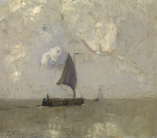 Rain on the Scheldt, 1907, Frans Hens