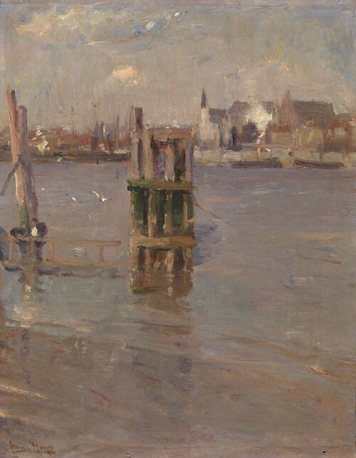 A View on the Scheldt, 1894, Frans Hens
