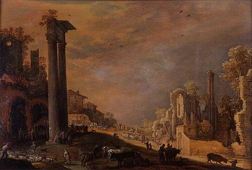 A Capriccio of Roman Ruins, 1640, Frans de Momper