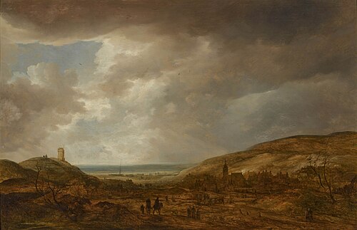 View of Scheveningen from the dunes, 1646, Frans de Momper