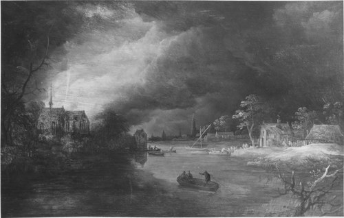 Landscape with a Fire, 1648, Frans de Momper