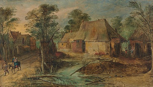 Landscape with the flight into Egypt, 1607, Frans de Momper