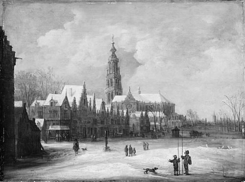 Winter's Day in Breda, 1650, Frans de Momper