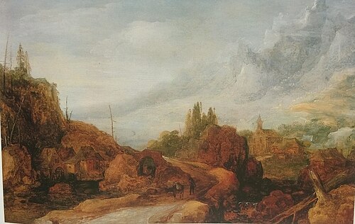 Mountain Landscape, 1650, Frans de Momper