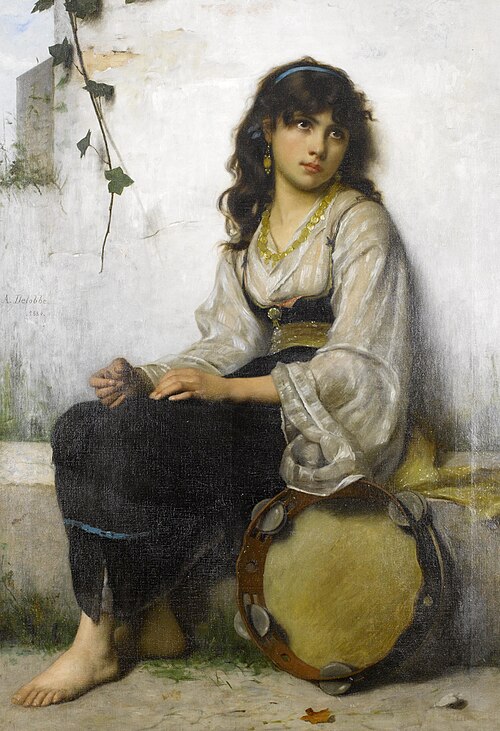 The Little Tambourine girl, , François-Alfred Delobbe