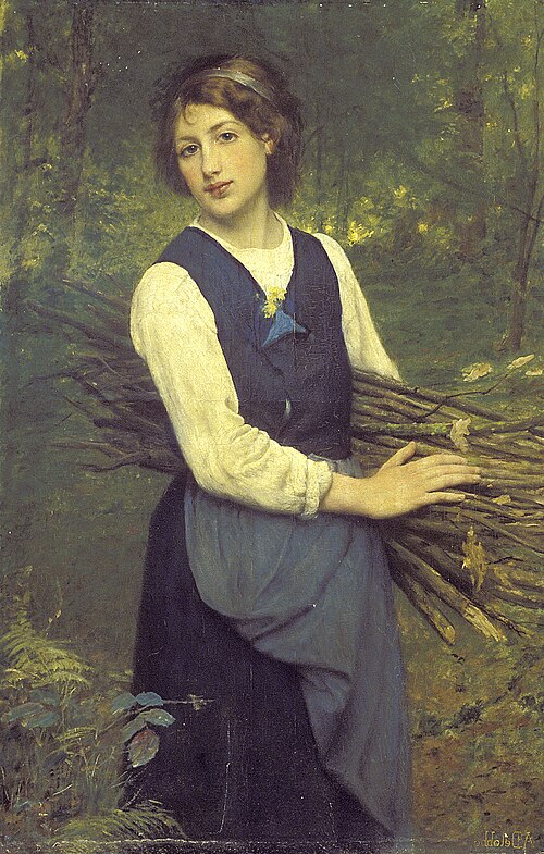 Woman with Faggots, , François-Alfred Delobbe