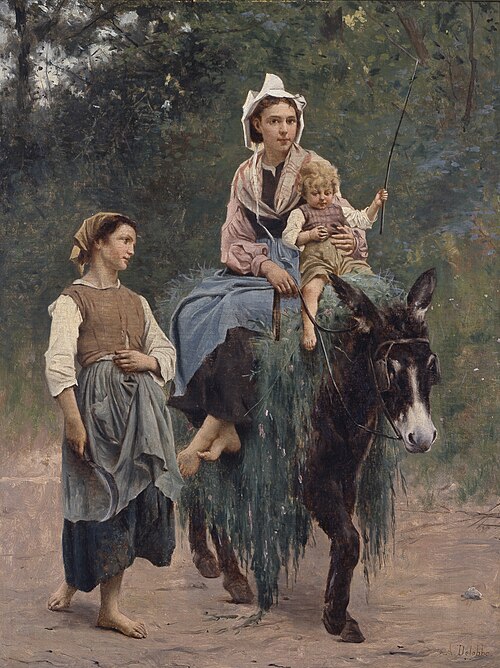Italian Peasant Family, , François-Alfred Delobbe