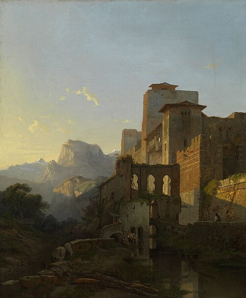 Paysage à Ugíjar (Espagne du sud), 1850, François-Antoine Bossuet