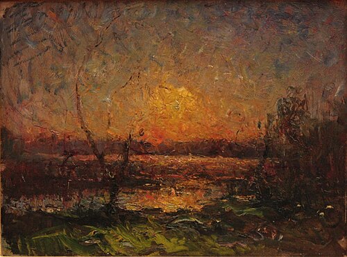 Soleil couchant, 1900, François-Auguste Ravier