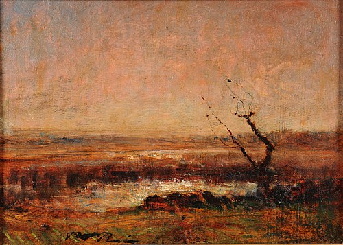 Étude de paysage, 1850, François-Auguste Ravier