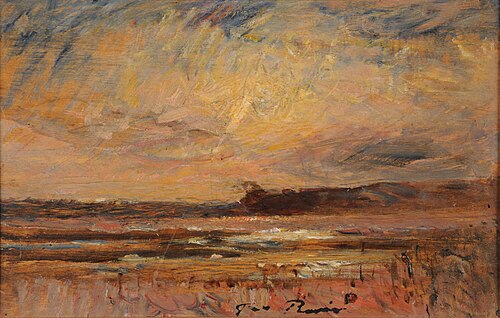 Étude de paysage, 1850, François-Auguste Ravier