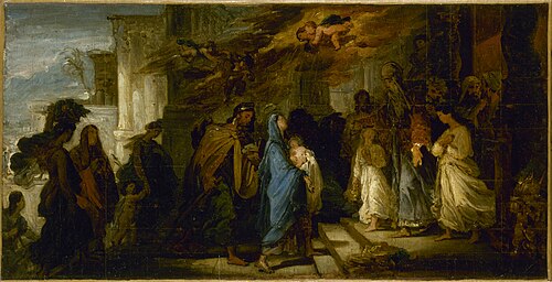 Esquisse pour l'église Notre-Dame-de-Lorette : la Présentation au temple, 1826, François Joseph Heim