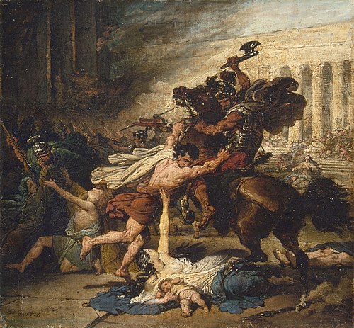 The Sack of Jerusalem by the Romans, 1824, François Joseph Heim