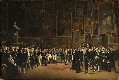 Charles X Distributing Awards to Artists, 1827, François Joseph Heim