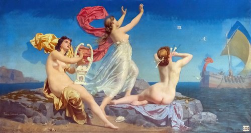 Les sirènes, 1864, François-Marie Firmin-Girard