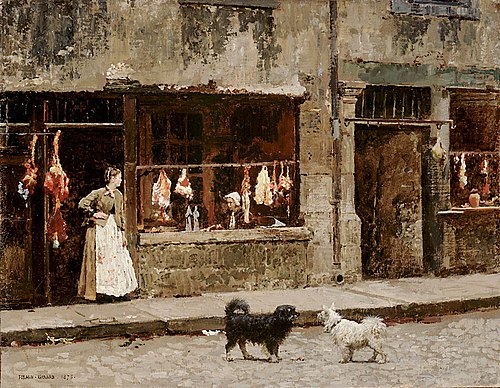 The Street in Paris, 1875, François-Marie Firmin-Girard