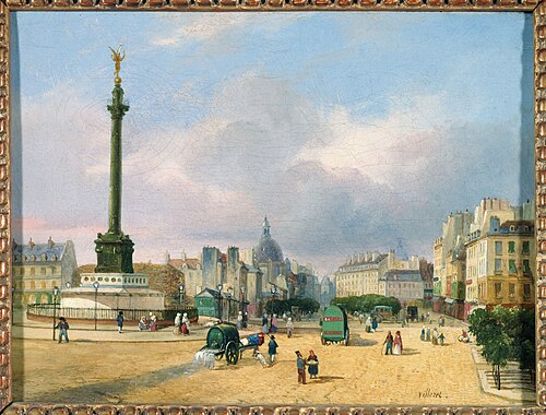 La place de la Bastille, 1840, François Etienne Villeret