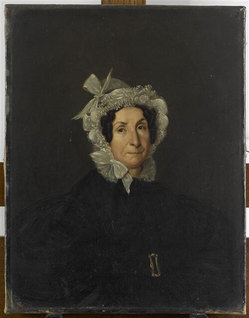 Portrait de l'épouse de Martin-Guillaume Biennais, Marie-Anne Gaudin, 1835, François Antoine Léon Fleury