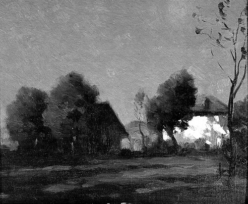 Weidelandschap bij maanlicht, 1907, François Cachoud