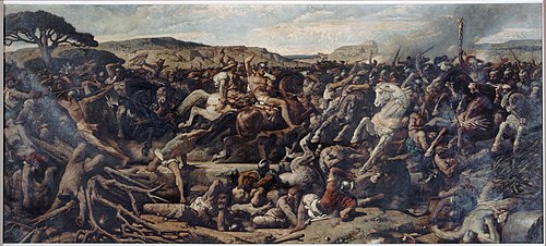 La bataille de Cannes, 1863, François Chifflart
