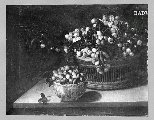 Stillife with cheries + strawberries, 1622, François Garnier