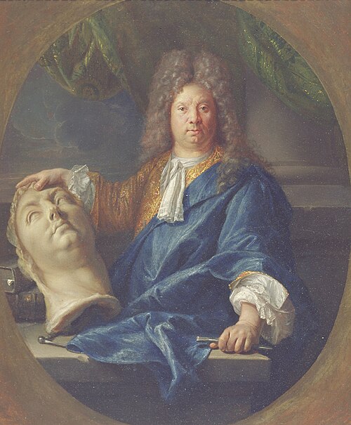 Portrait de Antoine Coysevox (1640-1720), 1701, François Jouvenet