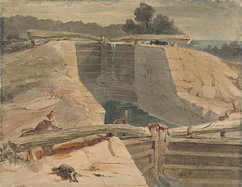 Lock Gates, , François Louis Thomas Francia