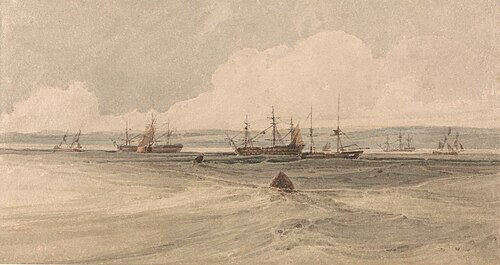 View of Sheerness, , François Louis Thomas Francia