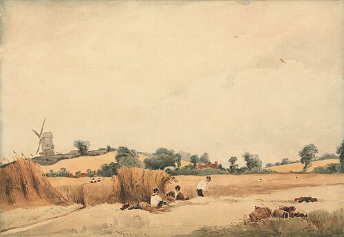 Harvesting, , François Louis Thomas Francia