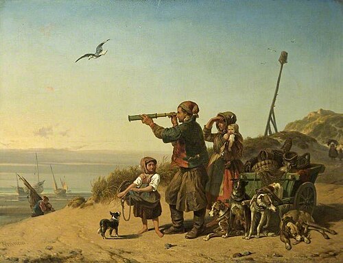 The Smugglers, , François Louis Thomas Francia