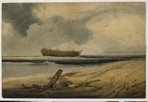The Old Hulk, 1808, François Louis Thomas Francia