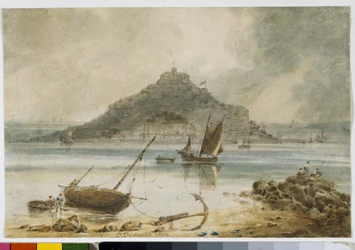 Mont St Michel, 1802, François Louis Thomas Francia