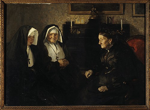 En visite, soeurs quêteuses, 1902, Lucien Simon