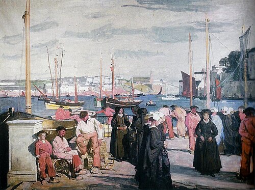 Le quai d'Audierne, 1922, Lucien Simon