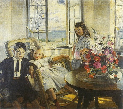 Jour d'été, portrait de mes enfants, 1905, Lucien Simon