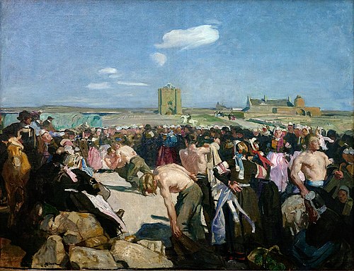 Les lutteurs à main plate, Penmarc'h, , Lucien Simon