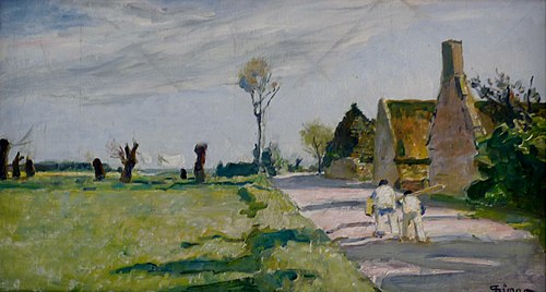 Dans la campagne bretonne, 1945, Lucien Simon