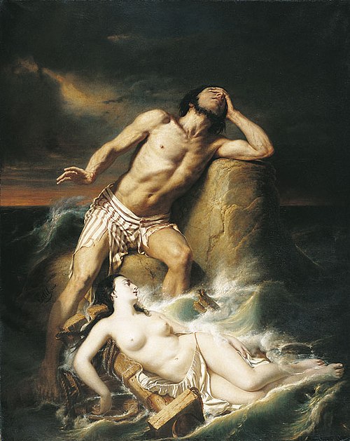 Episode de l'histoire des naufragés, 1841, François Vincent Latil