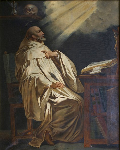 Saint Bernard priant, 1900, François Vincent Latil