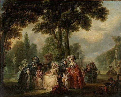 Assemblée dans un parc, 1785, François Watteau