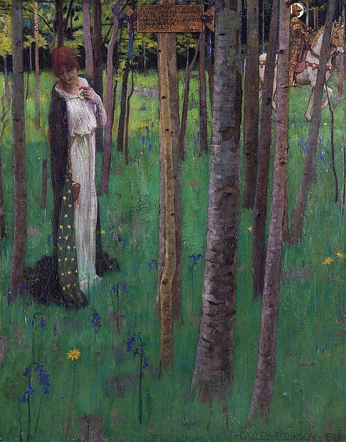 In a Wood So Green, 1893, Frederic Cayley Robinson