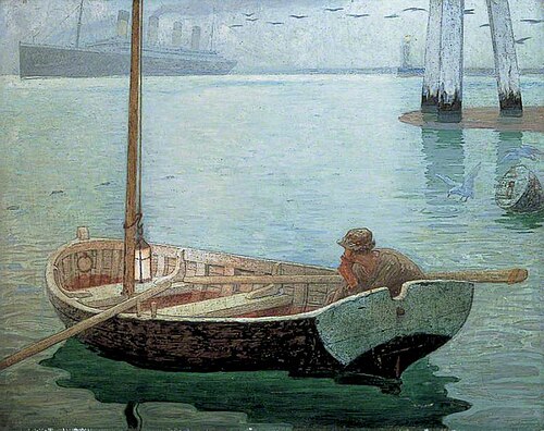 The Outward Bound, 1912, Frederic Cayley Robinson